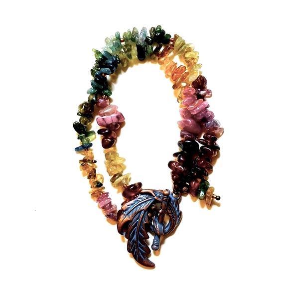 Rainbow Tourmaline Double Strand Bracelet - Picture 3 of 8
